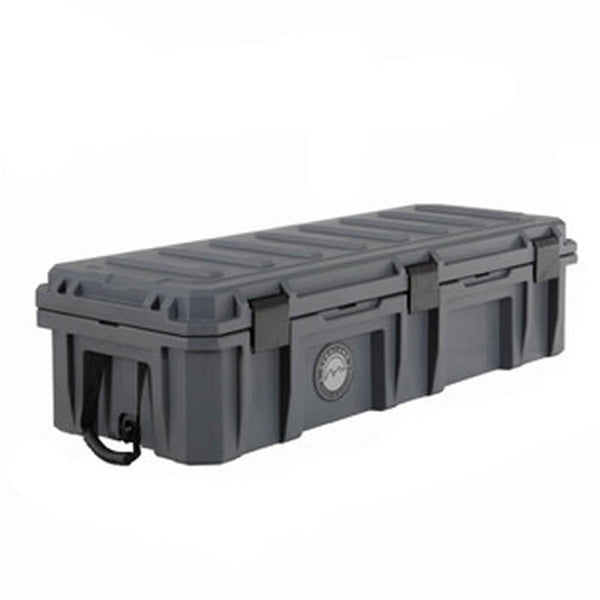 D.B.S.  - Dark Grey 117 QT Dry Box with Wheels, Drain, and Bottle Opener