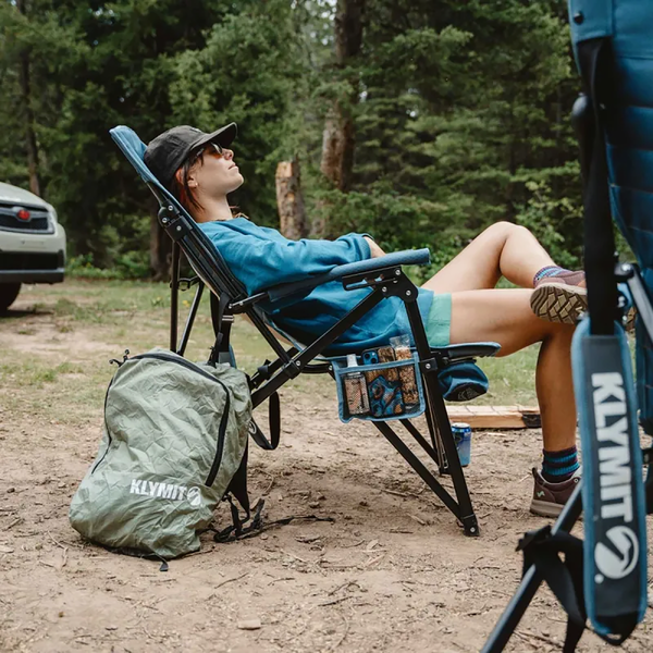 Switchback Reclining Camp Chair - Blue